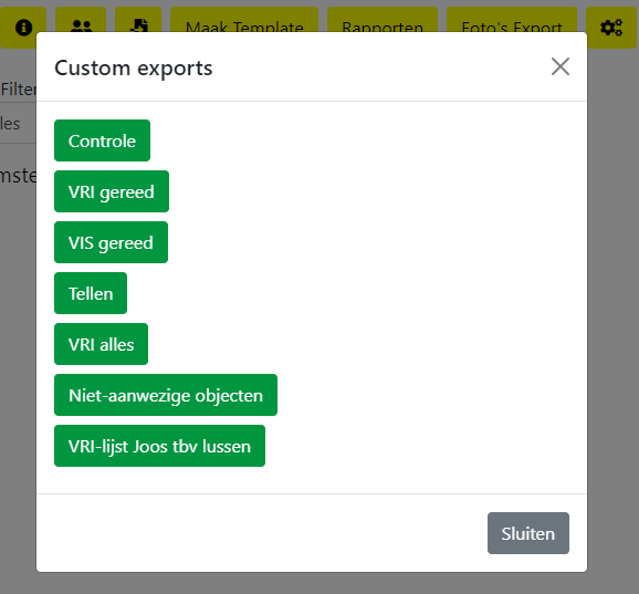 Customizable Exports